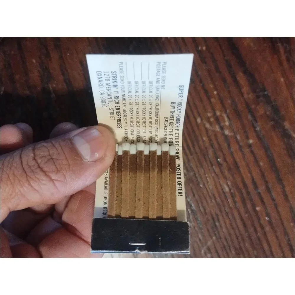 Vintage 1980 John Travolta Debra Winger Matchbook Urban Cowboy Movie Matches‎